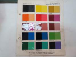 Mischfarben - 1 sivu Lack-Lechler - Chr. Lechler & Sohn Nachf. värimalleja -colour samples
