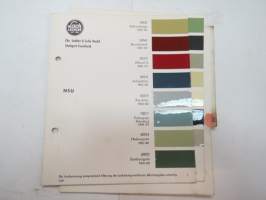 NSU - 2 sivua / pages Lack-Lechler - Chr. Lechler & Sohn Nachf. värimalleja -colour samples