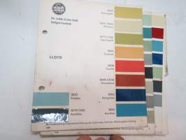 Lloyd - 3 sivua / pages Lack-Lechler - Chr. Lechler & Sohn Nachf. värimalleja -colour samples