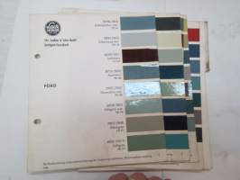 Ford - 5 sivua / pages Lack-Lechler - Chr. Lechler & Sohn Nachf. värimalleja -colour samples