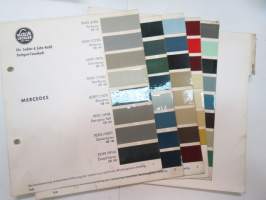Mercedes - 5 sivua / pages Lack-Lechler - Chr. Lechler & Sohn Nachf. värimalleja -colour samples