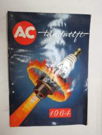 AC tänsstift 1964 -sytytystulppaluettelo /spark plug catalog