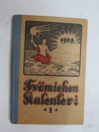 Työmiehen Kalenteri I 1922, sis. mm. seur. artikkelit / kuvat / mainokset; Kansikuvitus sekä kalenteriosan vinjettikuvitus I. Vickberg; Ikuinen muisto