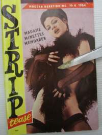 Striptease Modern herrtidning 1964 nr 6