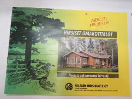 Nilsiän Hirsituote Oy - hirsiset omakotitalot -myyntiesite -log house brochure