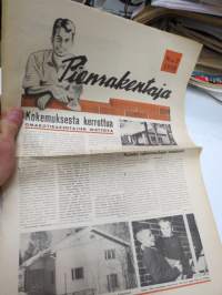 Pienrakentaja 1958 nr 2 - Tiiliteollisuuden yhteenliittymän  - Tiilikeskus Oy:n asiakaslehti -customer magazine - promoting tiles and building with them