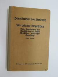 Der gesamte Vogelbuch - Seine Begründung auf wissenschaftlicher, naturlicher Grundlage -tekijän omiste Ivar Hortlingille (kuulunut Hortlingin omaan kirjastoon,  2