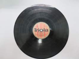 Triola T 4273 Olavi Virta ja George de Godzinskyn Tango-orkesteri - Liekki /  Assuncion -savikiekkoäänilevy, 78 rpm 10