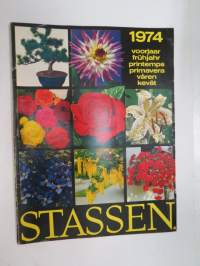Oy L. Stassen Junior Ab kukkasipulit ym. 1974 voorjaar / früjahr / printemps / primavera / våren / kevät -tuoteluettelo -bulb catalog