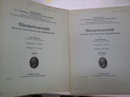 Bänderkinematik - Versuch eine Theorie der Bandverbände - Text + Atlas - Abhandlungen der Heidelberger Akademie der Wissenschaften, 1918 -scientific publication