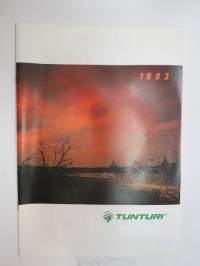 Tunturi polkupyörät 1993 -myyntiesite / bicycle brochure