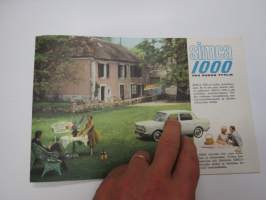 Simca 1000 -myyntiesite - brochure