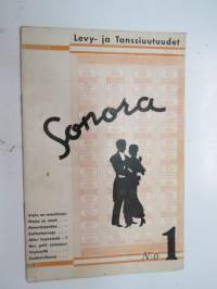 Sonora nr 1 levy- ja tanssiuutuudet / iskusävelmät