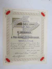 Aktiebolaget Kemi Osakeyhtiö, Kemi 1945, å fem aktier á ettusen mark = 5 000 mk -osakekirja, blanco, mkakuleras-leimattu -share certificate