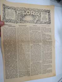 Flora 1925 nr 10 - Suomen puutarhahoidon kuvallinen viikkolehti (Ossian Gauffin) -gardening newspaper