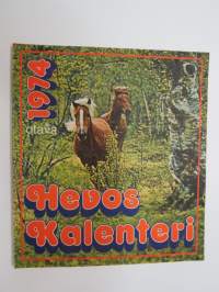 Hevoskalenteri 1974 -horse calendar