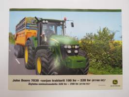 John Deere 7030 -sarjan traktorit 190 hv - 220 hv -myyntiesite -sales brochure