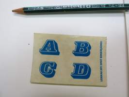 ABCD -keräilytarra / collectible sticker