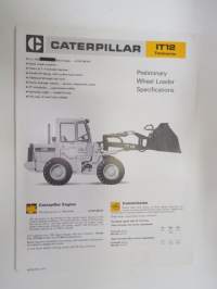 Caterpillar IT12 Toolcarrier / Wheelloader -myyntiesite / brochure