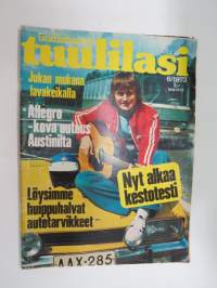 Tuulilasi 1973 nr 6, Kansikuva Jukka Kuoppamäki - Jukan mukana lavakeikalla, Austin Allegro, (Sammy) Babitzinin ja kahden muun kuolema