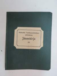 Varkauden Teollisuusvirkailijainyhdistyksen Jäsenkirja J.H. Viding 1931 -membership book