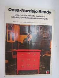 Ready - Onsa-Nordsjö Oy (Kauklahti - Köklax) -maaliesite ja värikartta / paint brochure & colour chart