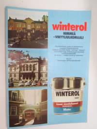Winter Winterol himmeä vinyyli ulkomaali -maaliesite ja värikartta / paint brochure & colour chart