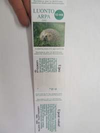 Luonto-Liitto Luontoarpa 1993 -arpalipuke, 5 kpl nippu -lottery tickets