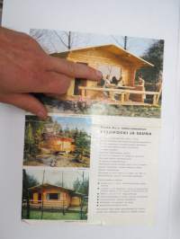 Kause Oy:n tehdasvalmisteinen kesämökki ja sauna - myyntiesite / brochure
