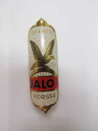 Jalo 1 - F. Klemetti, Forssa -polkupyörän keulamerkki / runkomerkki -bicycle emblem / badge