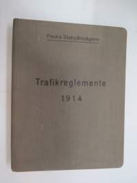 Finska Statsjärnvägarne - Trafikreglemente -traffic rules and regulations of State Railways