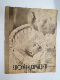 Suomen Kuvalehti 1946 nr 19, ilmestynyt 11.5.1946, sis. mm. seur. artikkelit / kuvat / mainokset; Kansikuva 