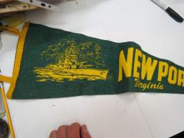 Newpor News, Virginia -souvenier pennant, matkamuistoviiri