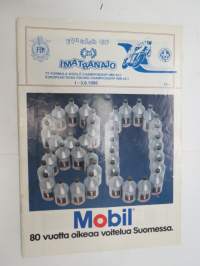 Finnish GP Imatranajo European Championship 1--3.8.1986 -käsiohjelma / program