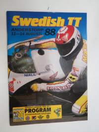 Swedish TT Anderstorp 11-14 Augusti 1988 -ohjelma / program