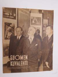 Suomen Kuvalehti 1946 nr 42, ilmestynyt 19.10.1946, sis. mm. seur. artikkelit / kuvat / mainokset; Kansikuva 
