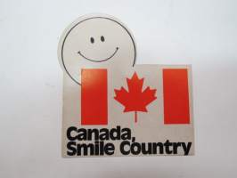 Canada, Smile Country -tarra / sticker