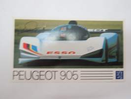 Peugeot 905 -tarra / sticker