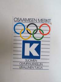 Osaamisen merkit - Kesko - Olympiaurheilun tukija -tarra / sticker