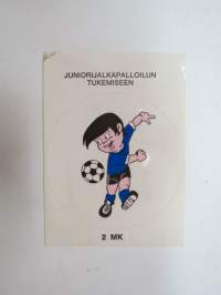 Juniorijalkapallon tukemiseen -tarra / sticker