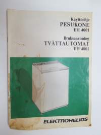 Elektrohelios EH 4001 pesuone / tvättautomat -washing machine manual