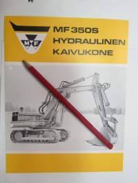 Massey-Ferguson MF 350S hydraulinen kaivukone, kaivinkone -myyntiesite / excavator brochure