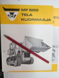 Massey-Ferguson F 500 telakuormaaja -myyntiesite / loader brochure