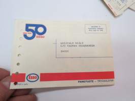 Oy Esso Ab, huoltoasemaluottolasku 1.9.1970 -credit card bill