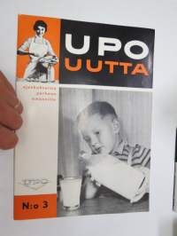 Upo uutta 1959 nr 3 -ajankohtaista perheenemännille - Upo Osakeyhtiön tuotannon esittelyä -asiakaslehti -customer magazine