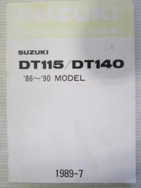 Suzuki Parts Catalogue DT115 / DT 140 model '86-'90 -varaosaluettelo