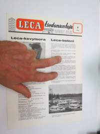 Leca tiedonantoja 1960 nr 1 / isolation material brochure