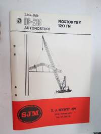 Link-Belt HC-238 120 TN - S.J. Myntt Oy -esite / brochure