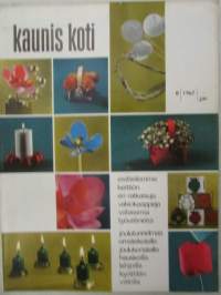 Kaunis Koti 1967 nr 8, sis. mm. seur. artikkelit / kuvat / mainokset; Keittiön valaisimet, Ikivihreitä huonekalua Alvar Aalto, katso sisältö tarkemmin kuvista.