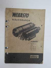 Webasto 30 HL1a, 65a, 65 HL3a, 95 HL5b, 125 HL5 käyttöohje, sis. kytkentäkaaviot -heater - operator´s manual in finnish, with electric circuit diagrams